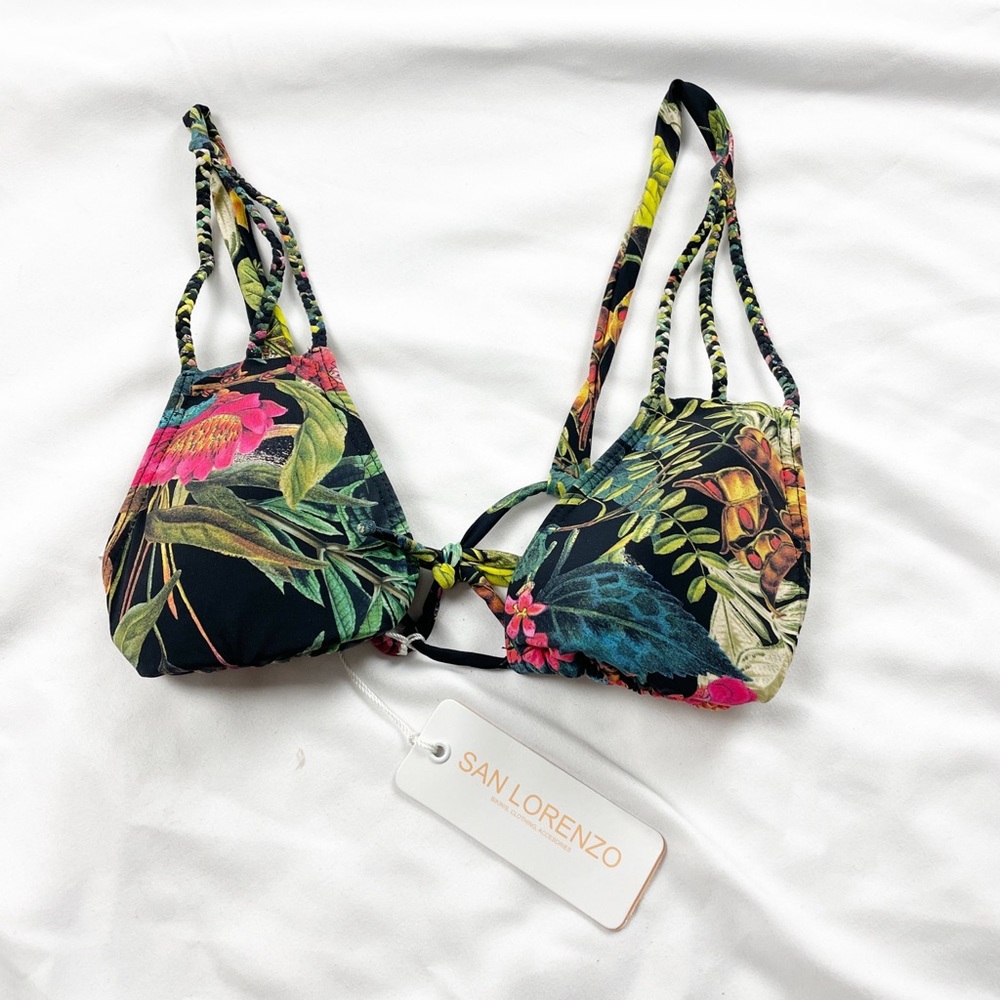 NWT San Lorenzo string biking top size large